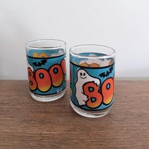 Vintage Halloween Candle Votives SET OF TWO